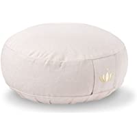 Lotuscrafts Cojin Meditacion Yoga Lotus - Altura 10 cm - Relleno de Espelta - Cubierta en Algodon Lavable- Zafu…